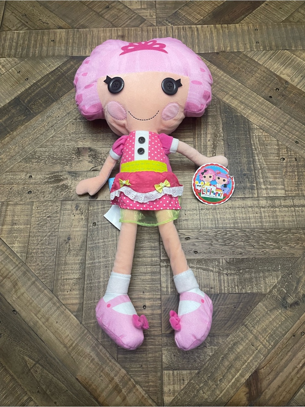 Lalaloopsy Jewel Sparkles Plush Pillowtime Pal 28" Giant Doll with Pajama Pocket